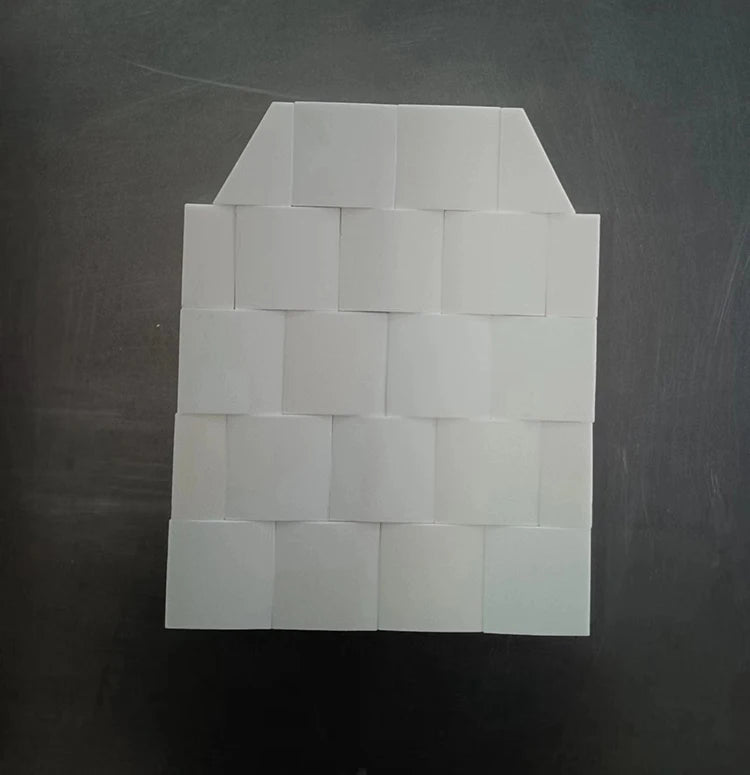 Aluminium Oxide Uhmwpe Panel Insert Protective Front Back Hard Lightweight Ceramic Vest Armor Plate Carrier Uhmwpe Armor Plate - Image 6