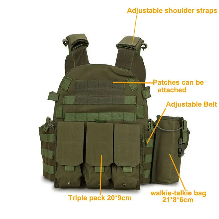 Tactisch Multifunctional Tactical Gear Equipment Supplies Black Security Tactical Ballistic Vest - Image 2