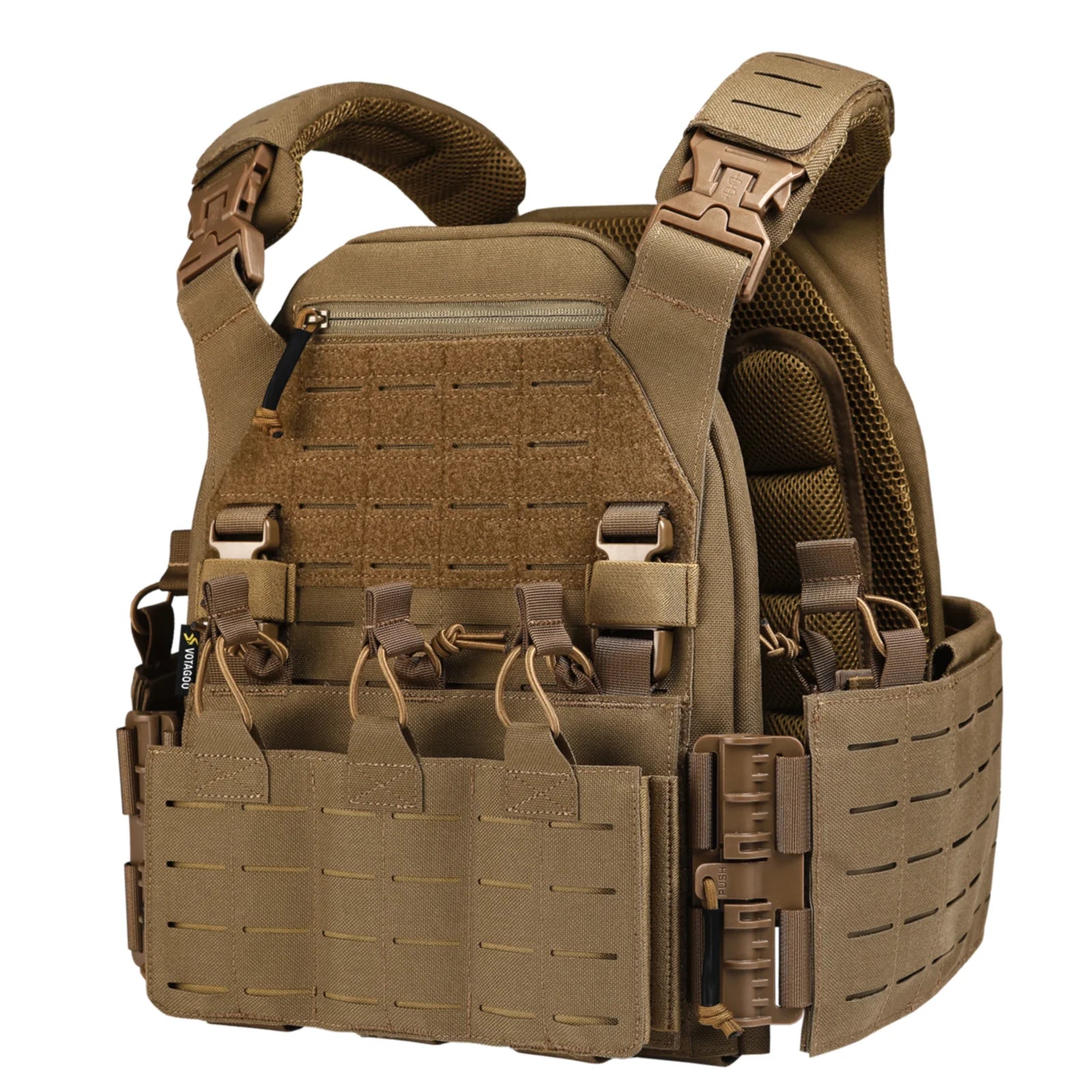 Customized Waterproof 1000D Nylon Molle Chaleco Tactico Pain Ball Proof Vest Plate Carrier Tctical Vests - Image 2