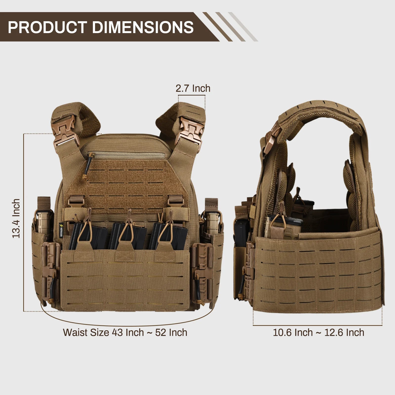 Customized Waterproof 1000D Nylon Molle Chaleco Tactico Pain Ball Proof Vest Plate Carrier Tctical Vests - Image 3