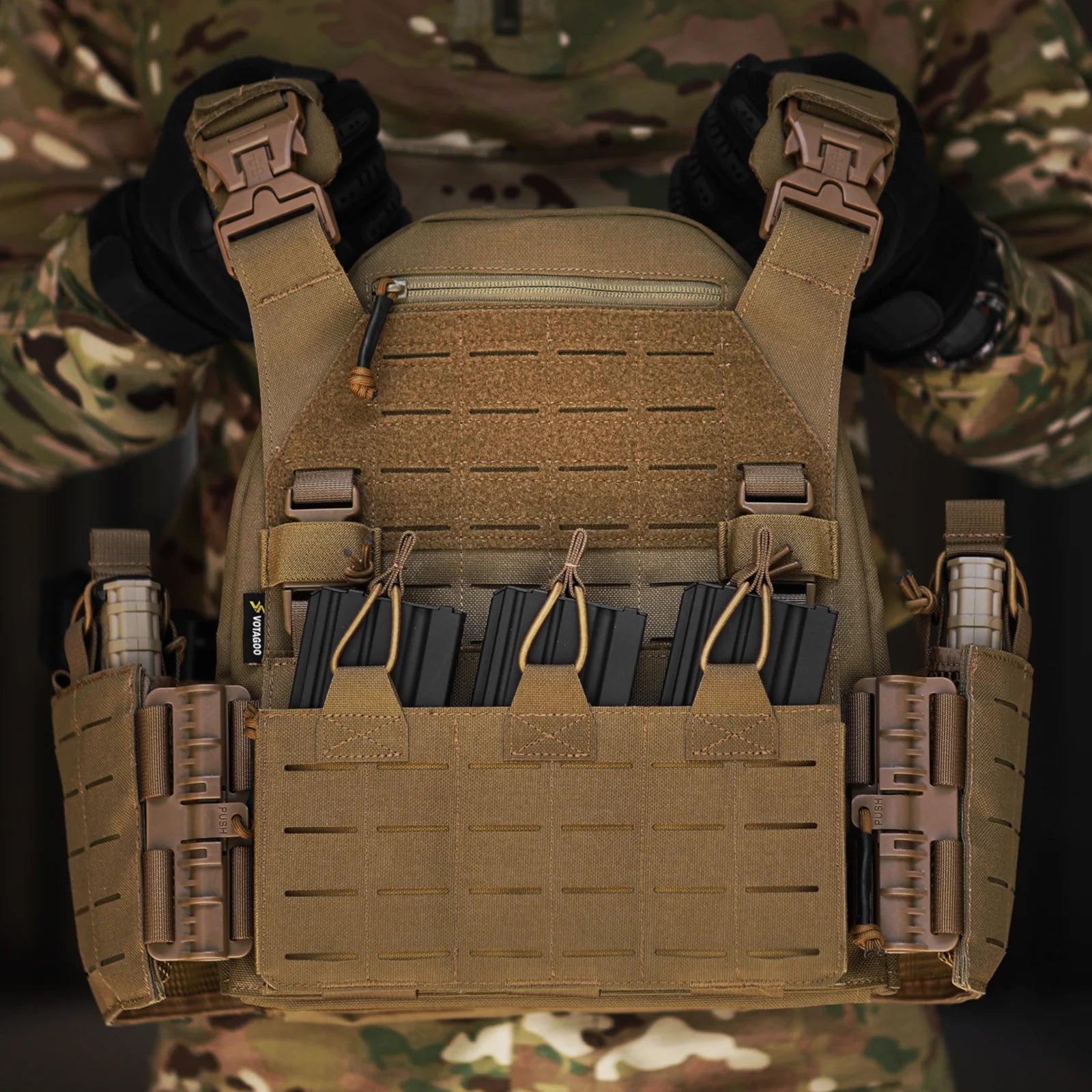 Customized Waterproof 1000D Nylon Molle Chaleco Tactico Pain Ball Proof Vest Plate Carrier Tctical Vests - Image 5
