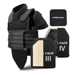 High Protection Ceramic Strike Face 10x12 Inch Ballistic Protection Plate Tactical Vest Plate & UHMWPE, AL203 Protection Plate