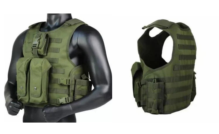 Outdoor Full Molle System Camo Armored Vest Quick Release 1000d Camouflage Full Protective Tactical Vest With Plate - Image 3