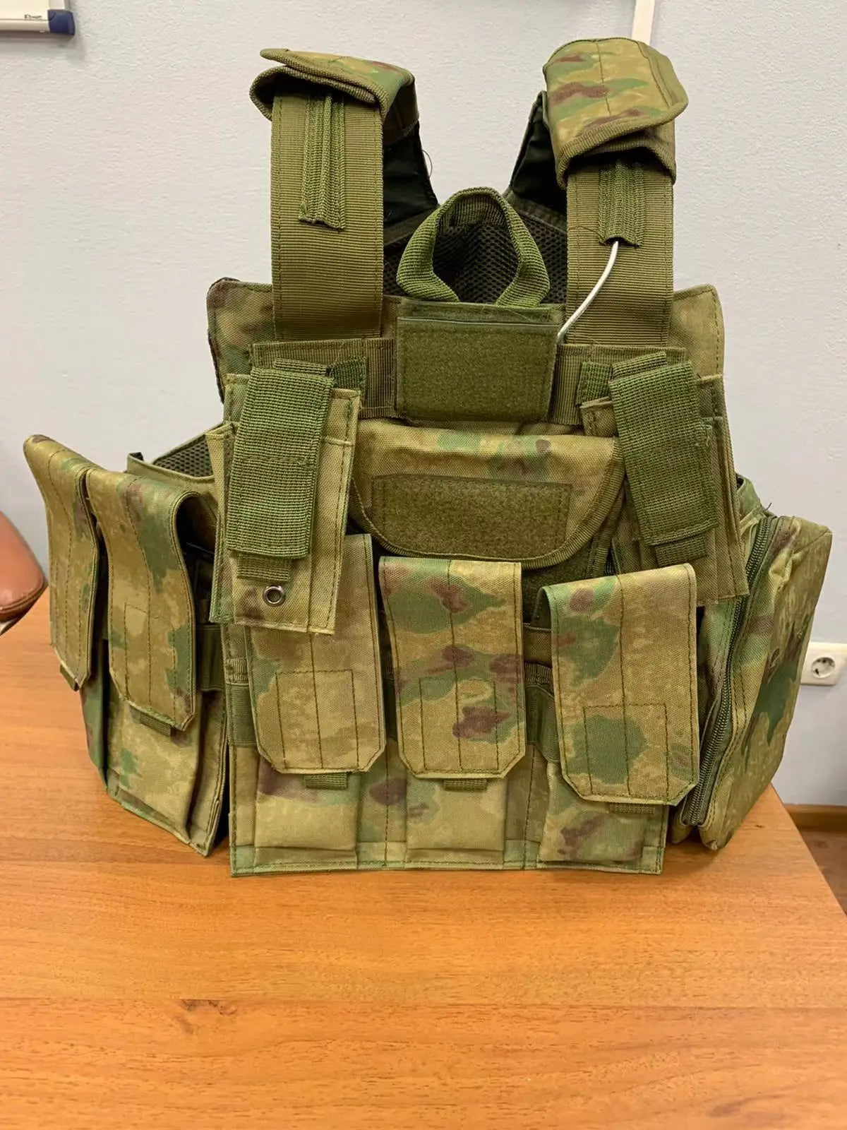 Outdoor Full Molle System Camo Armored Vest Quick Release 1000d Camouflage Full Protective Tactical Vest With Plate - Image 4