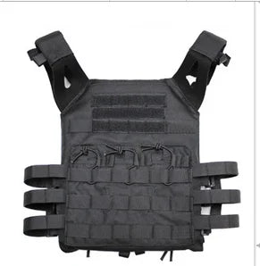 Wholesale Nylon Oxford Plate Carrier Molle Safety Black Tactical Vest - Image 2