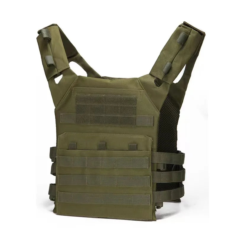 Wholesale Nylon Oxford Plate Carrier Molle Safety Black Tactical Vest - Image 3